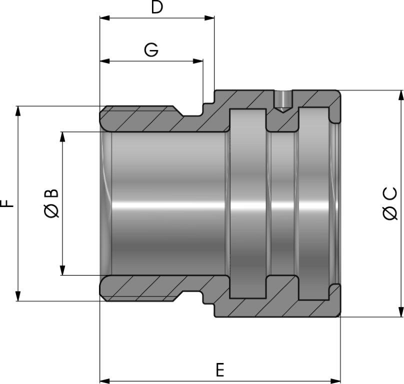 TESTATA TUFFANTE TIPO-H ACCIAIO NI-TEMPER